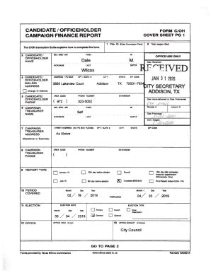 Fillable Online 1 Filer ID Ethics Commission Filers The C OH UC