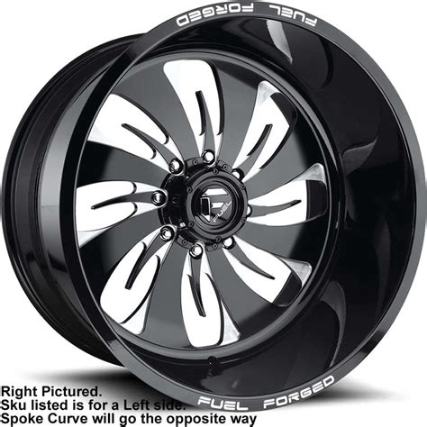 Fuel Forged FF46 Black With Milled Spoke Accents 20x10 25mm With Toyo