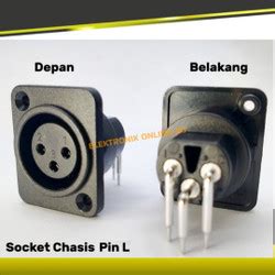 Jual Socket Mic Body Chasis Pvc Mrt Male Female Canon Xlr Cowo Cewe