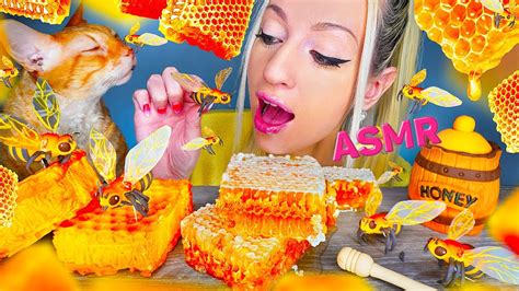 Asmr Eating Honeycomb 벌꿀 Cake 케이크를 먹는 Edible Bee Dessert Sweet