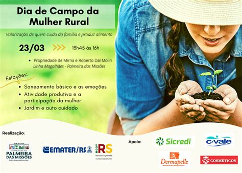 Dia de Campo da Mulher Rural será realizado em Palmeira das Missões