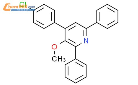 65129 44 4 Pyridine 4 4 chlorophenyl 3 methoxy 2 6 diphenyl 化学式结构式