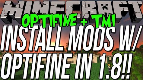 How To Install Mods W Optifine Install Toomanyitems Optifine