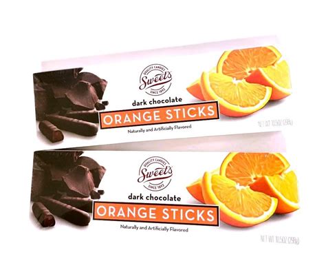 Sweets Dark Chocolate Orange Sticks 105 Ounce Pack Of 2