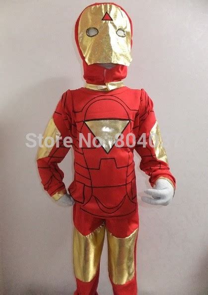 Children Halloween Party Costume,3-7 Ages Kid Comic Marvel Iron Man ...