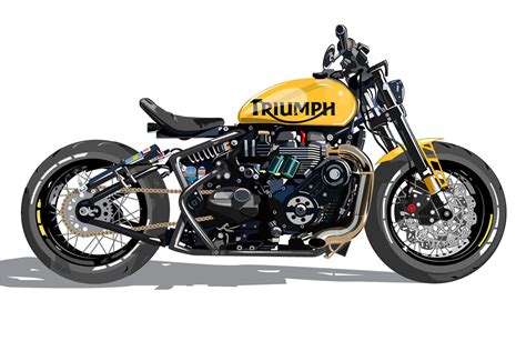 Triumph bonneville bobber :: Behance