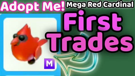 Trading MEGA NEON Red Cardinal *Actual Trade Proofs* Adopt Me! Woodland ...