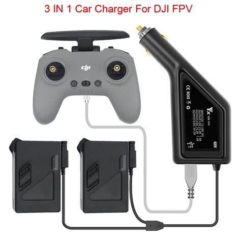 Cargador De Coche En Para Dji Fpv Concentrador De Carga De Bater A