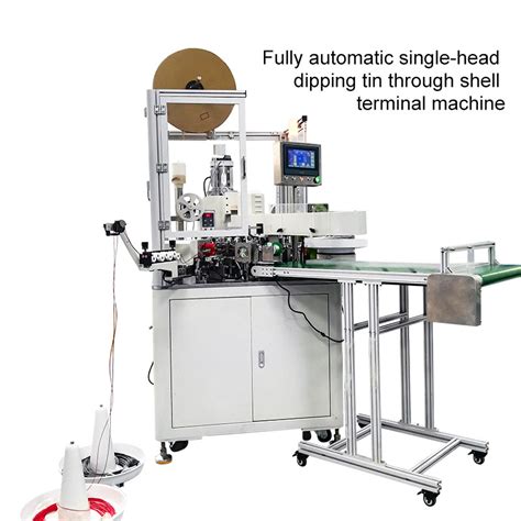 Fully Automatic Single Head Dipping Tin Through Shell Terminal Machine