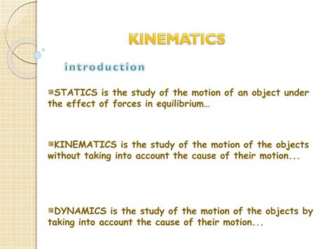 Ppt Kinematics Powerpoint Presentation Free Download Id2739551