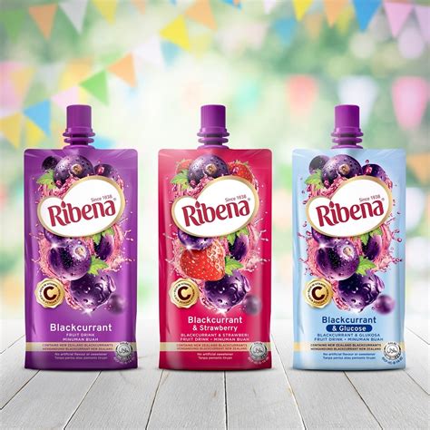 Ribena Blackcurrantstrawberryglucose Fruit Drink Cheerpack 330ml