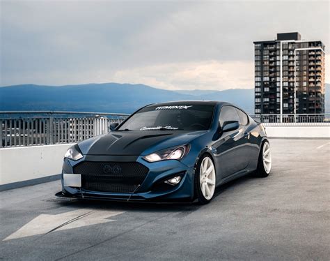 Black Blue And White Beauty Upgraded Hyundai Genesis Coupe With New