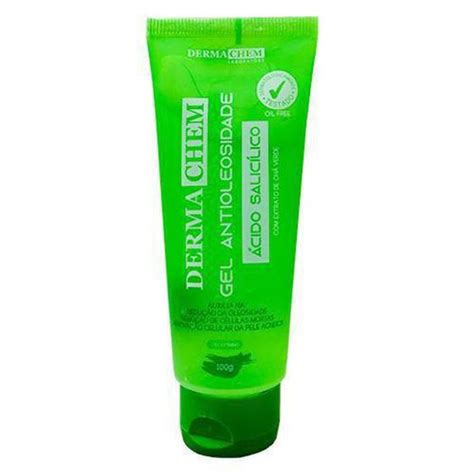 Gel facial antioleosidade dermachem ácido salicílico 100g