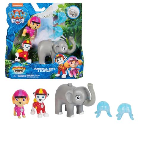 Paw Patrol Jungle Pups Marshall Skye Elephant