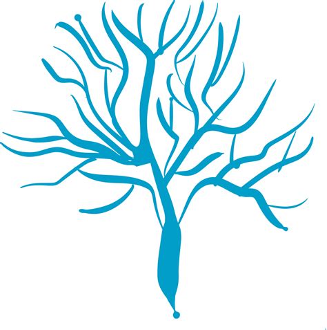 Tree blue silhouette. 11859196 Vector Art at Vecteezy