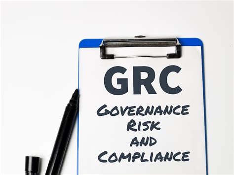 Concepto De Cumplimiento Y Riesgo De Gobierno De Grc Escrito En