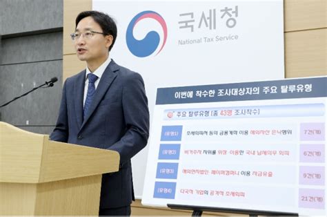 국세청 역외탈세·조세회피로 국부유출 혐의 다국적기업 세무조사 착수 日刊 Ntn일간ntn