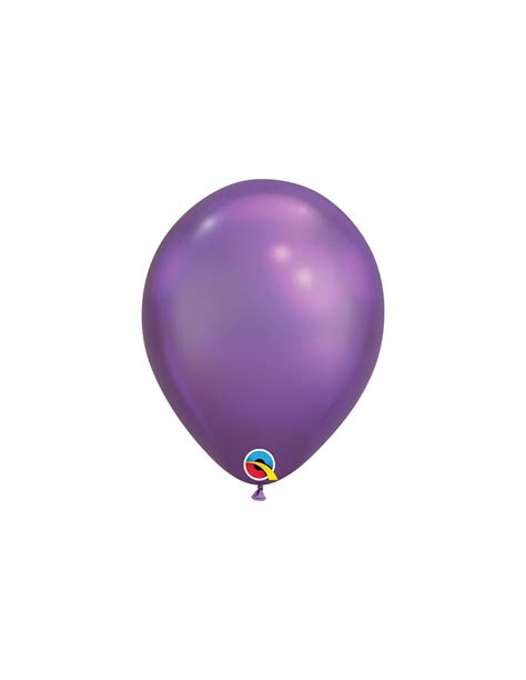 Globos Qualatex Chrome Redondo 18cm Purpura