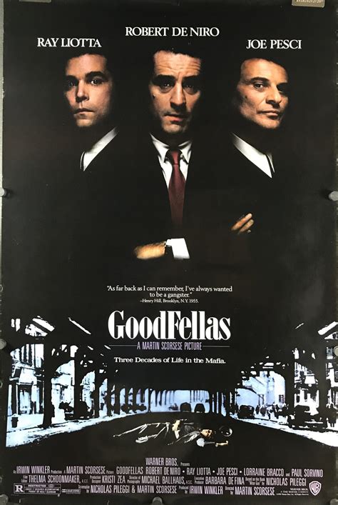 GOODFELLAS, Original Mafia Crime Vintage Movie Poster - Original Vintage Movie Posters