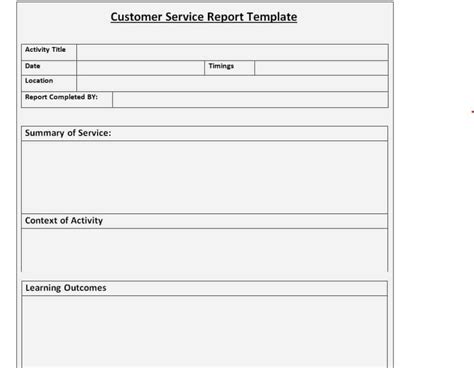 14 Useful Customer Service Report Templates Word Excel Pdf