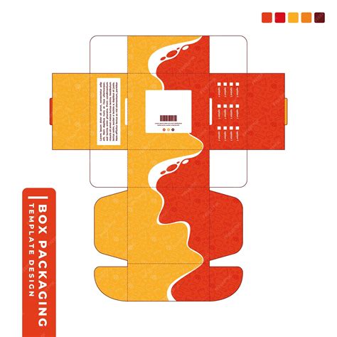 Premium Vector | Food and snack colorful packaging template design