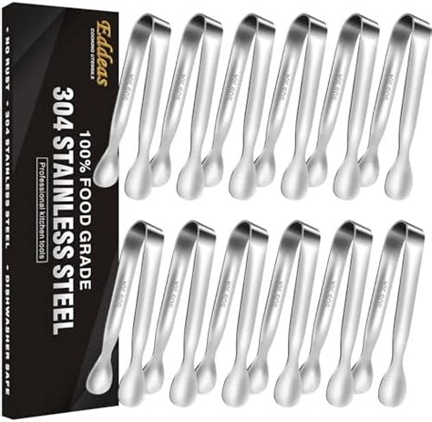 Amazon Gejoy 12 Pieces Sugar Tongs Ice Tongs Stainless Steel Mini