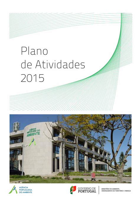 Pdf Plano De Atividades Ag Ncia Portuguesa Do Ambiente De