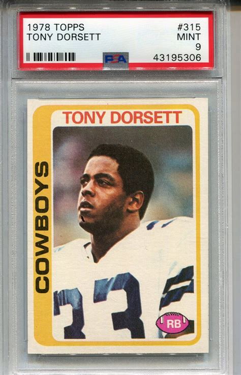 Tony Dorsett 1978 Topps 315 Base Price Guide Sports Card Investor