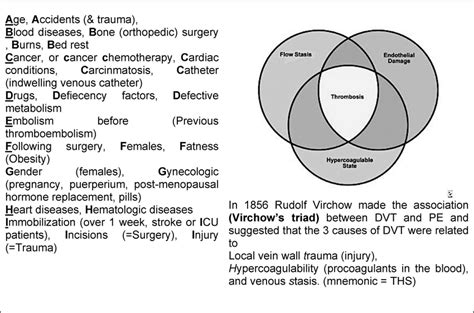 Major risk factors for development of DVT or PE? ABCDEFGHI [3]. | Download Scientific Diagram