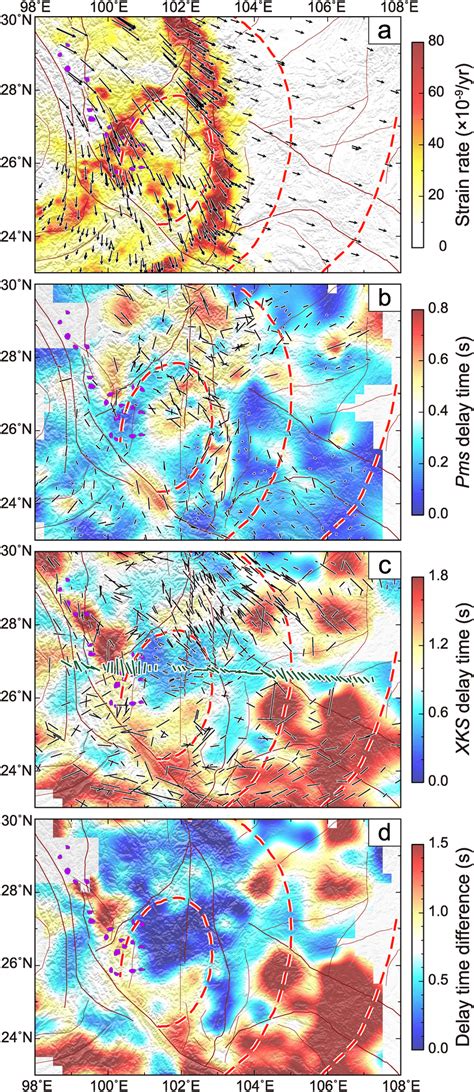 A The Strain Rates Inverted From Gps Observations Kreemer