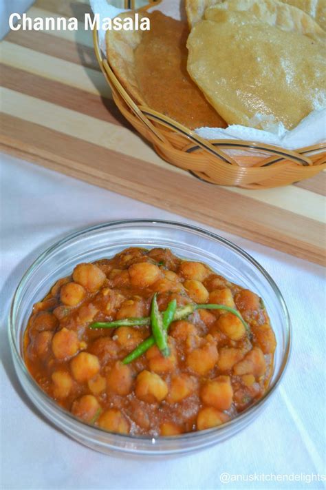 Anu S Kitchendelights Channa Masala For Bhatura Channa Masala Recipe