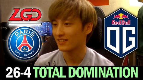 PSG LGD Vs OG Total Domination On The International 2022 YouTube