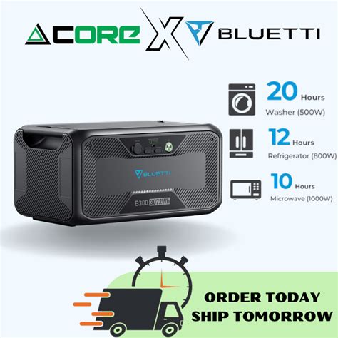 BLUETTI B300 Expansion Battery 3072Wh Shopee Malaysia