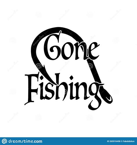 Gone Fishing SVG Hook Fishing SVG Vector CartoonDealer 265916498