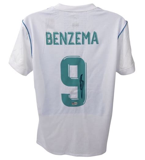 Maglia Karim Benzema Real Madrid 2017 18 Autografata CharityStars