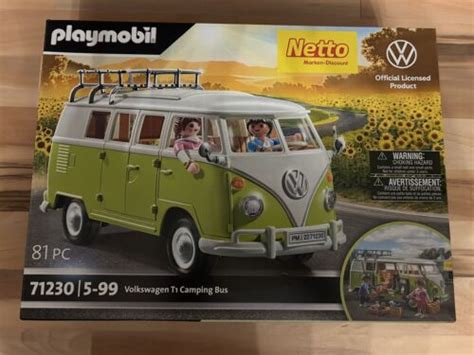 Playmobil Vw T Camping Bus Volkswagen Bulli Limited Edition