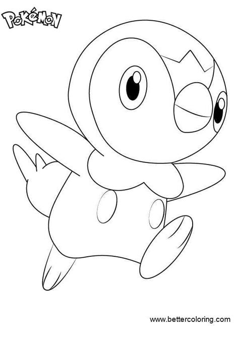 Piplup Legendary Pokemon Coloring Page Coloring Home 37544 The Best