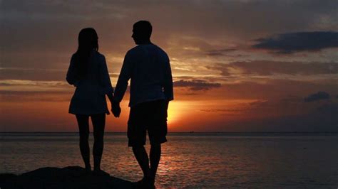 Mejor Convivir Couple Silhouette Sunset Silhouette Beach Pictures