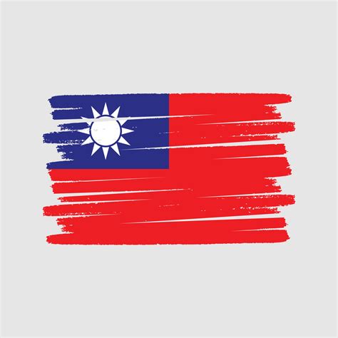 Taiwan Flag Brush. National Flag 10363663 Vector Art at Vecteezy