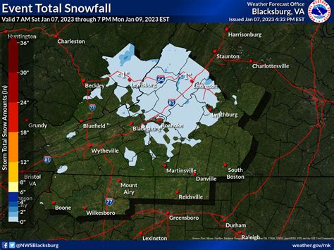 NWS Blacksburg on Twitter: "A Winter Weather Advisory has been issued ...