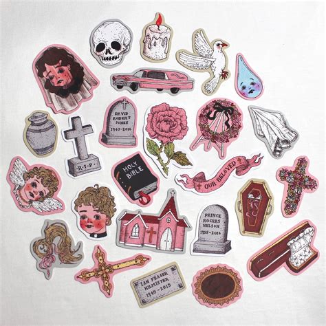 Funeral STICKERS 25 Pack Etsy