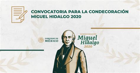 Convocatoria para la Condecoración Miguel Hidalgo 2020 Instituto de