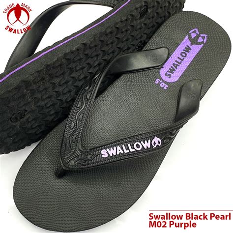 Jual Sendal Jepit Swallow Black Pearl M Sandal Japit M Swallow