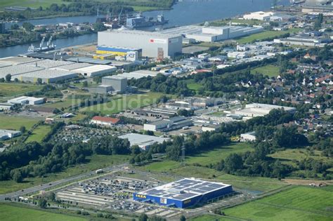 Bremerhaven Von Oben Geb Ude Des Einrichtungshaus M Belmarkt Der