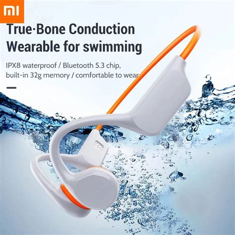 Xiaomi Bone Conduction Swimming Headset Bluetooth Ipx Waterproof