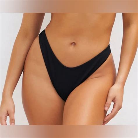 Tropic Of C Swim Tropic Of C Curve Bikini Bottom In Black Texture