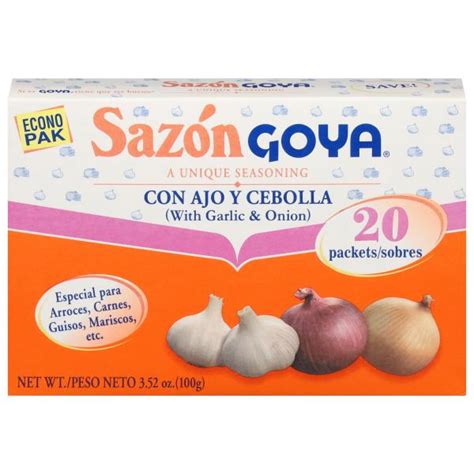 Sazon Goya Seasoning, with Garlic and Onion, Econo Pak | Publix Super Markets