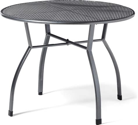 Greemotion Toulouse Round Garden Table Wrought Iron Plastic Coated