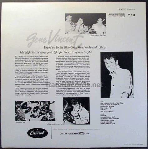 Gene Vincent Gene Vincent And The Blue Caps French Mono Lp