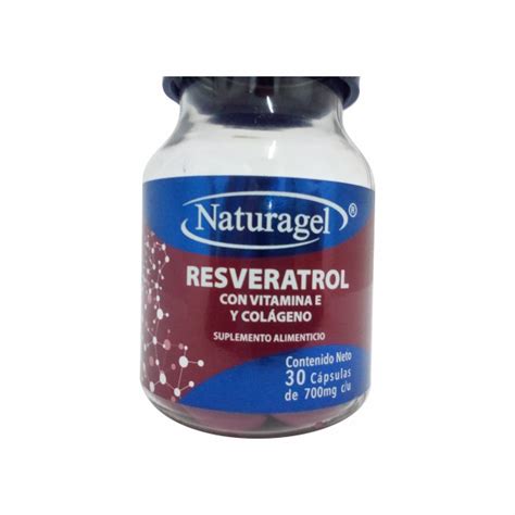 Reveratrol Vit E Colageno Mg C Tab Botica Central